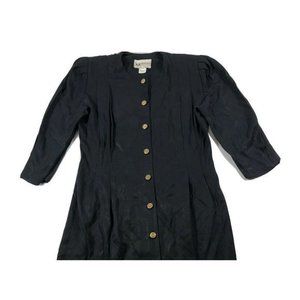 Vintage S.L. Petites Dress Floral Size 10 Pleats